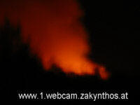 Feuer auf Zakynthos Marathia