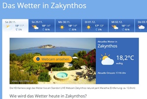 Wetter in Zakynthos